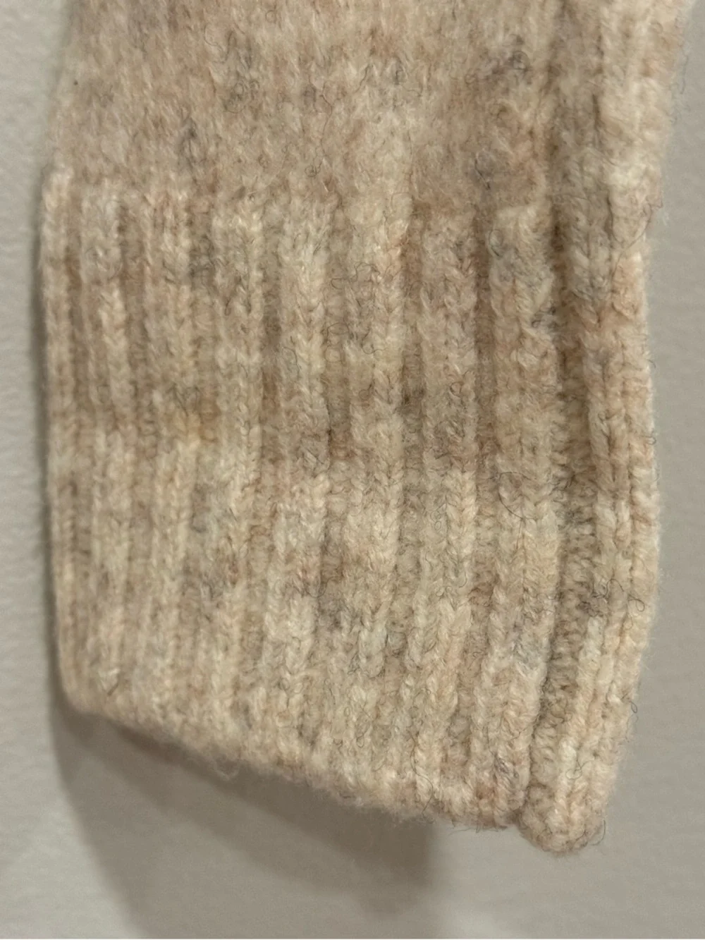Zara Pearl Embellished Wool Blend Sweater Size Small